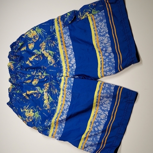 Boys Shark Nation Swim Trunks Size L 14/16 - Picture 6 of 11